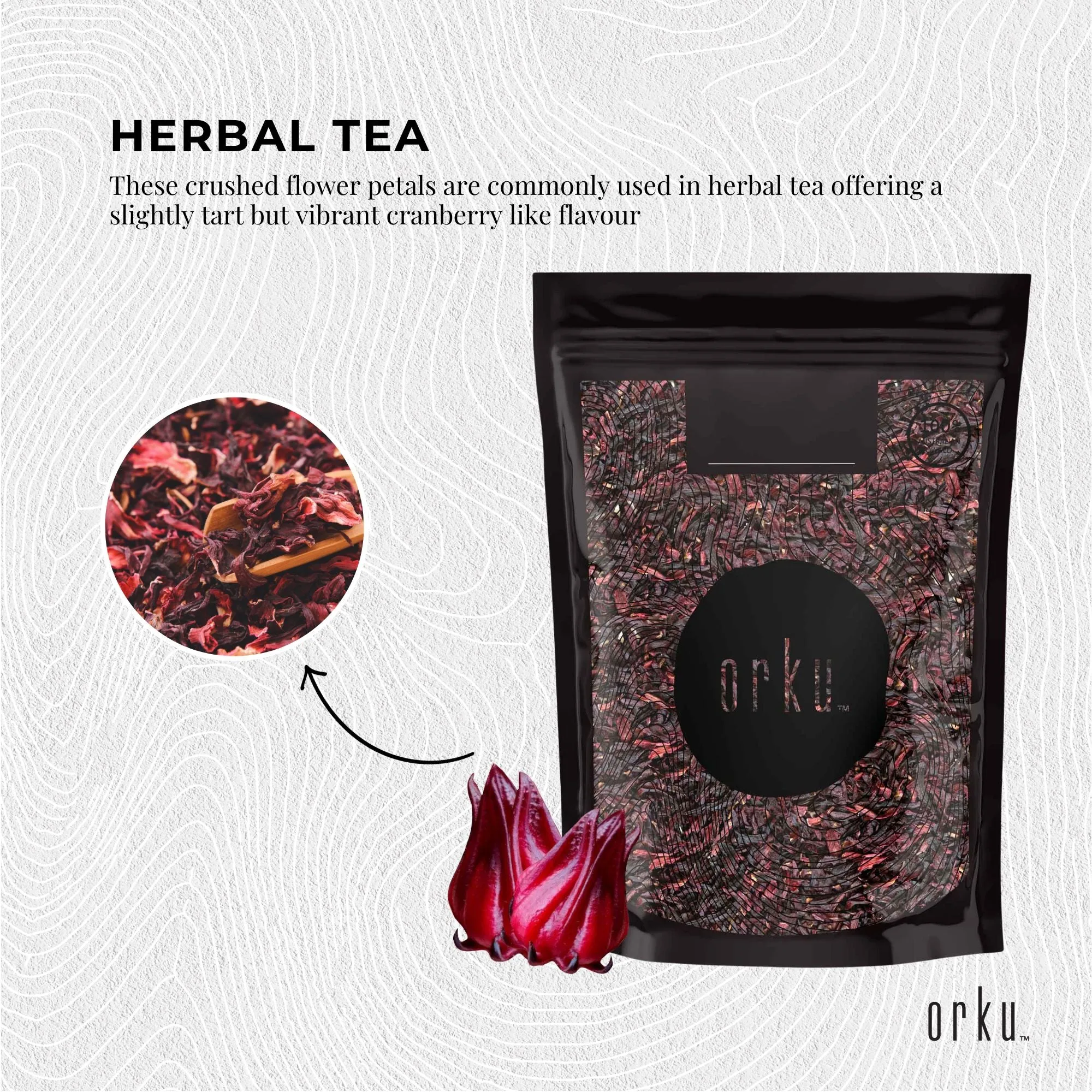 100g Organic Hibiscus Rosella Flower Crushed | Dried Herbal Tea Supplement | Premium Quality