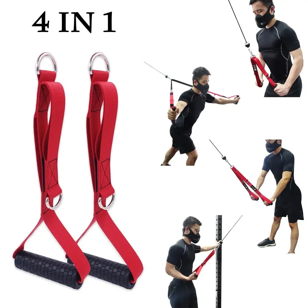 4 In-1 Multifunction Pulldown Attachment with Durable Heavy Double D-rings