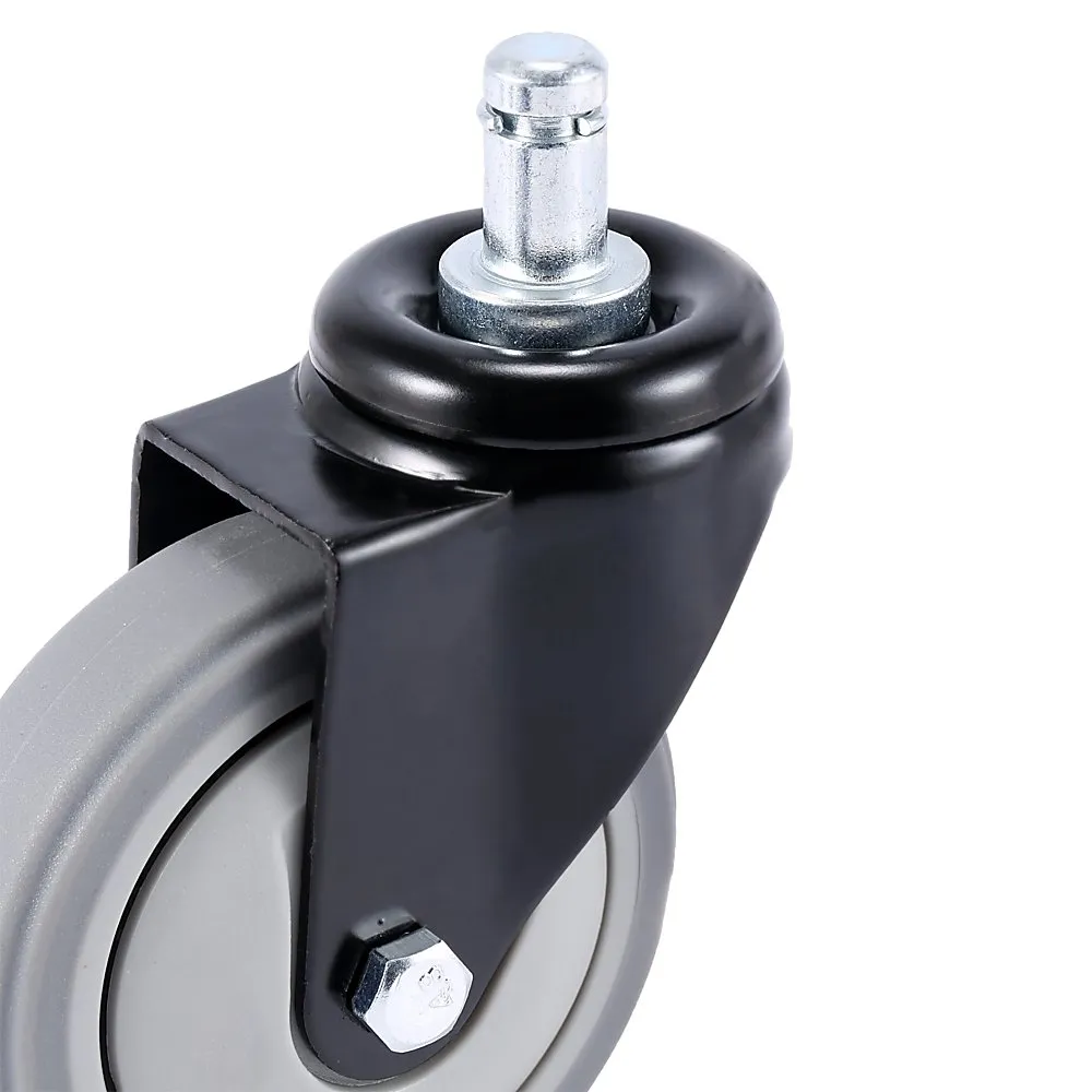 5x Office Chair Caster Wheels Set Heavy Duty & Safe for All Floors w/Universal Fit