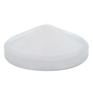 8" Chrome Pointed Rear Hub Cap