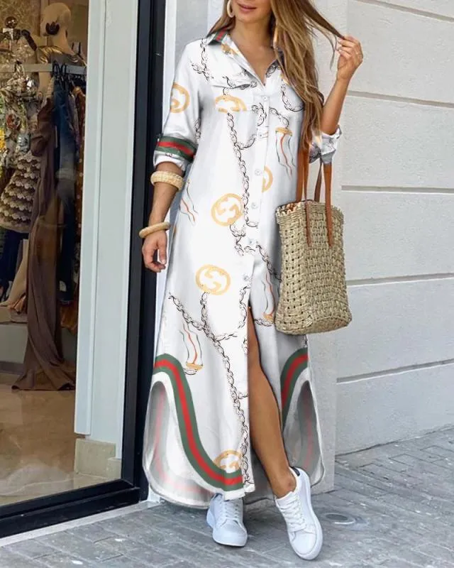 Casual Long Shirt Dress – Plus Size Summer & Autumn Fashion