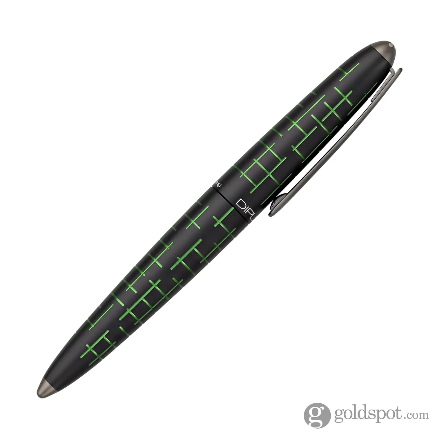 Diplomat Elox Matrix Fountain Pen in Ring Black & Green