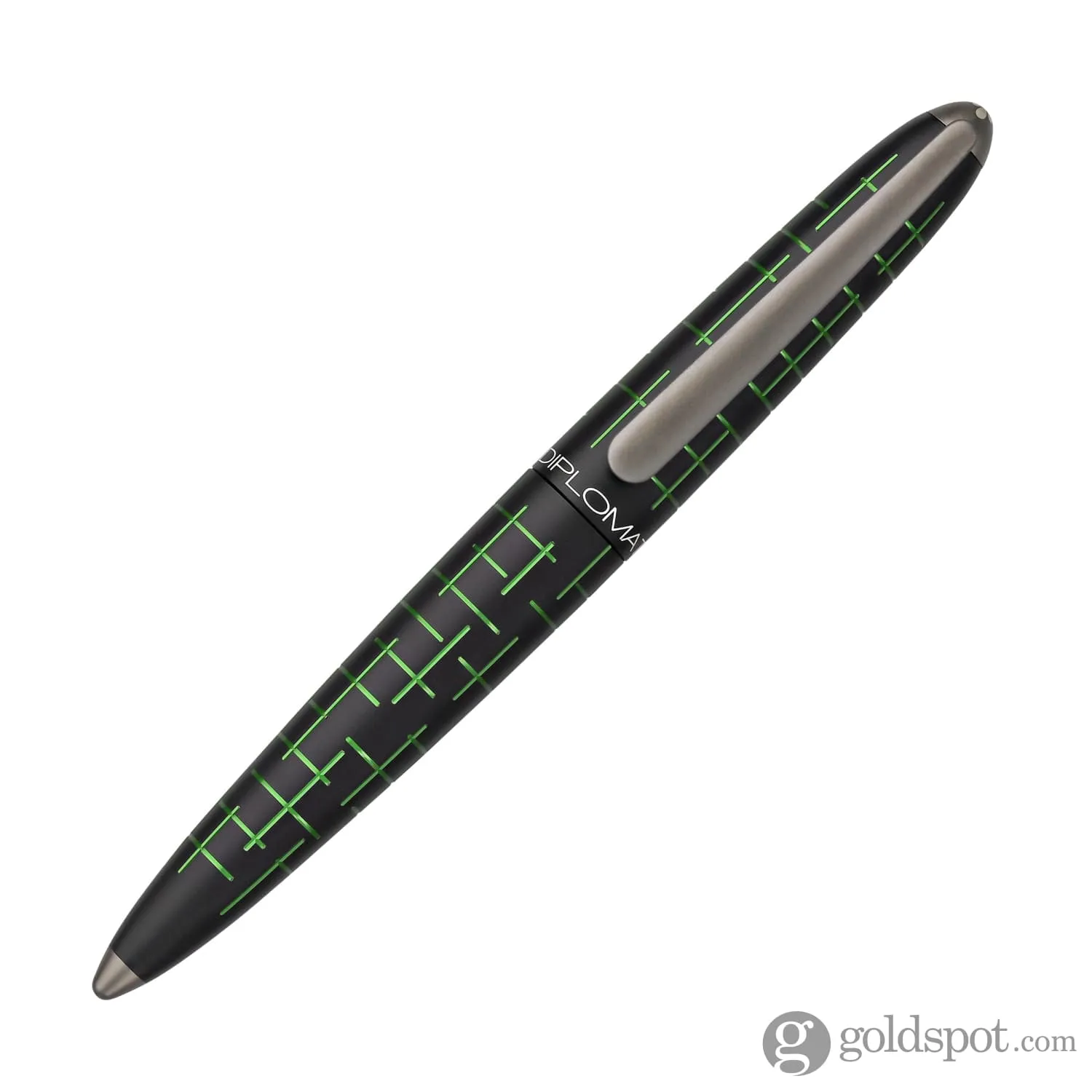 Diplomat Elox Matrix Fountain Pen in Ring Black & Green