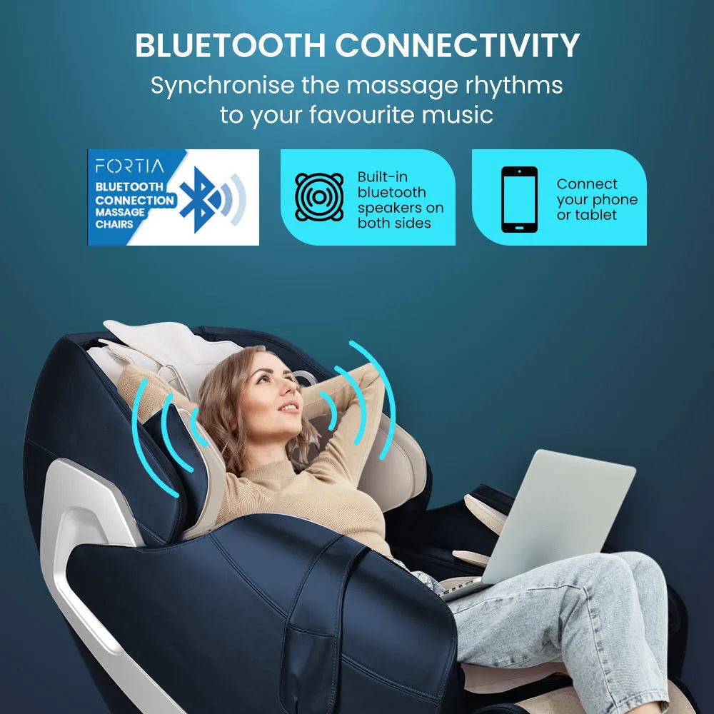 Electric Massage Chair Zero Gravity, Heat, Bluetooth, Full Body - FORTIA Cloud 9 MkII