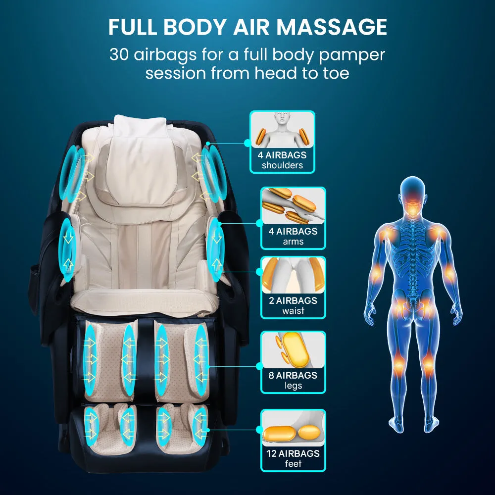 Electric Massage Chair Zero Gravity, Heat, Bluetooth, Full Body - FORTIA Cloud 9 MkII