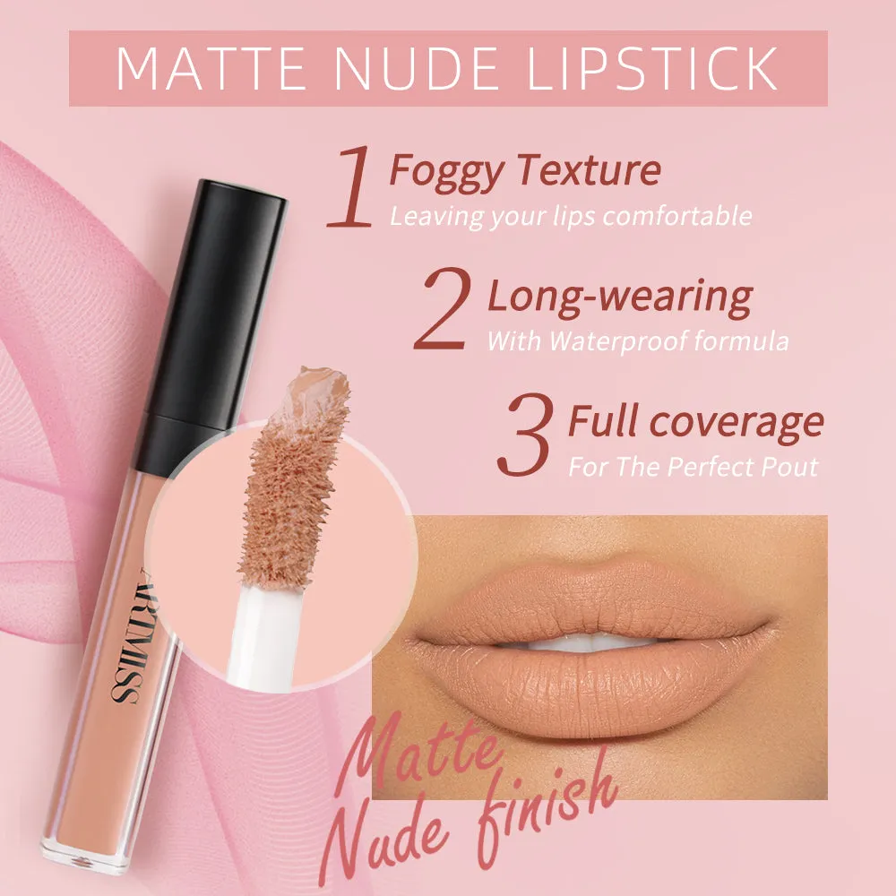 Private Label Waterproof Matte Lip Gloss – 8 Colors | Custom Logo & Packaging (ARTMISS)
