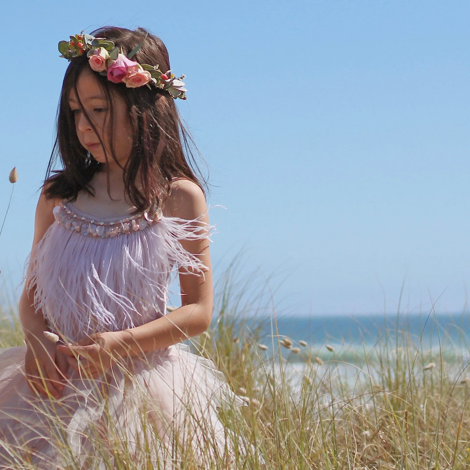 Swan Queen Tutu Dress | Nude | Size 8-9