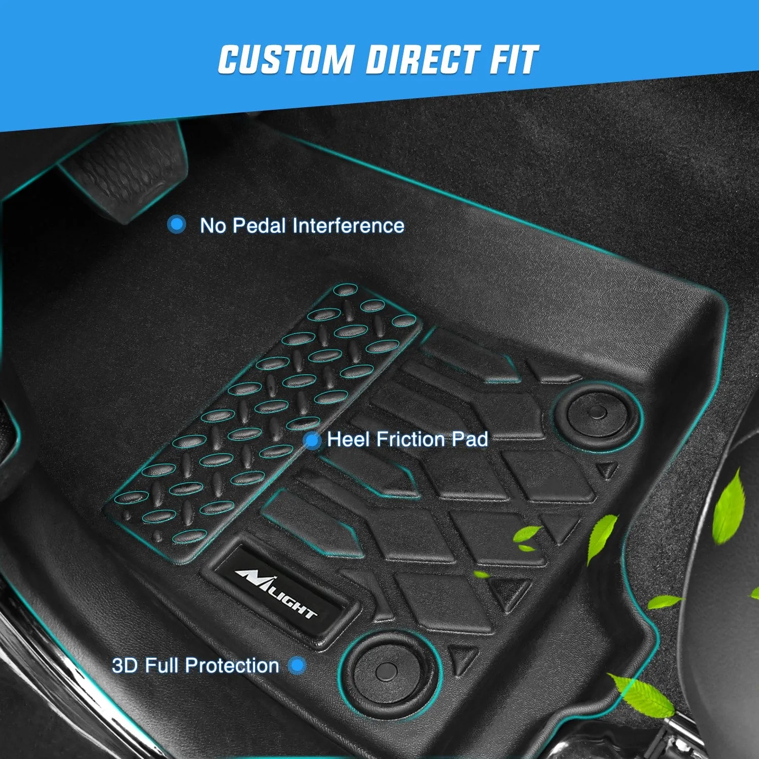 TPE Floor Mats for Honda Accord Sedans 2013 2014 2015 2016 2017