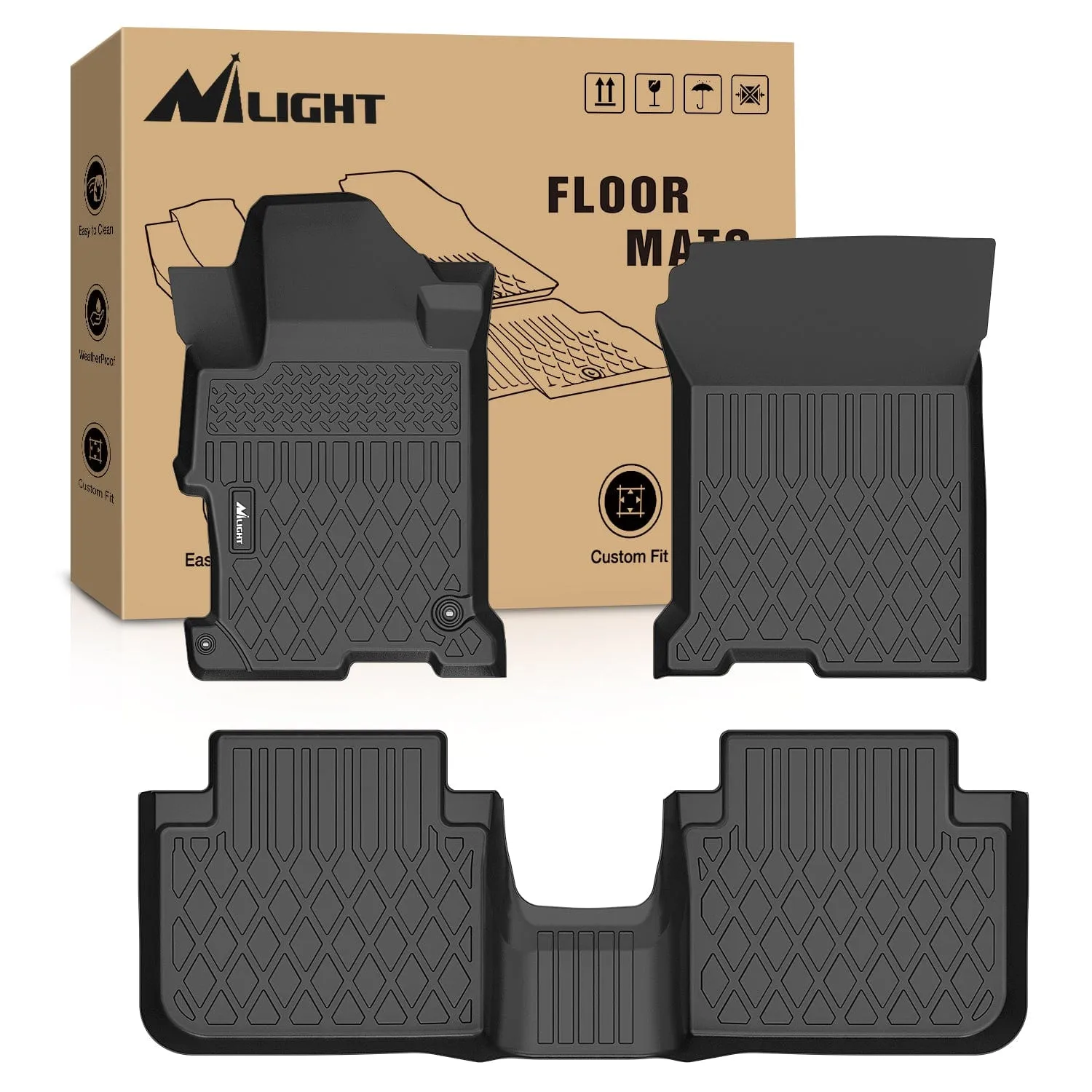 TPE Floor Mats for Honda Accord Sedans 2013 2014 2015 2016 2017