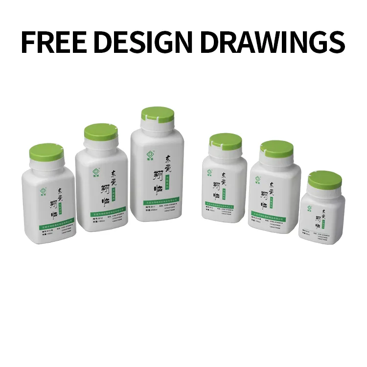 Vitamin and Capsule Bottles with Pop-Top Seal - HDPE, 90cc to 300cc