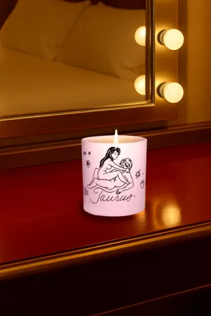 Zodiac Massage Candle Taurus, Pomegranate Fragrance